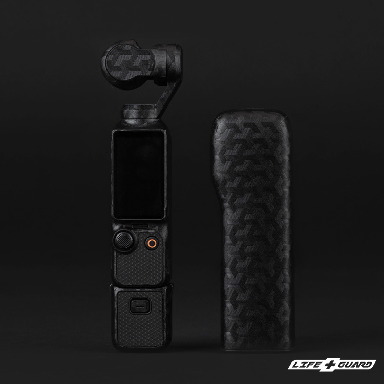 LIFE+GUARD 貼膜側面展示圖，LIFE+GUARD 風格設計