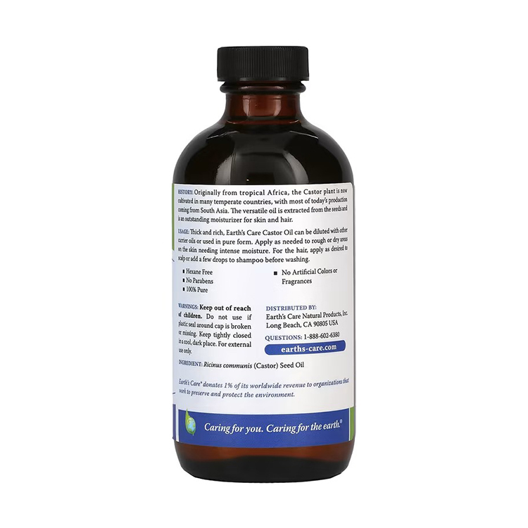 Earth's Care, Castor Oil, 8 fl oz (236 ml)