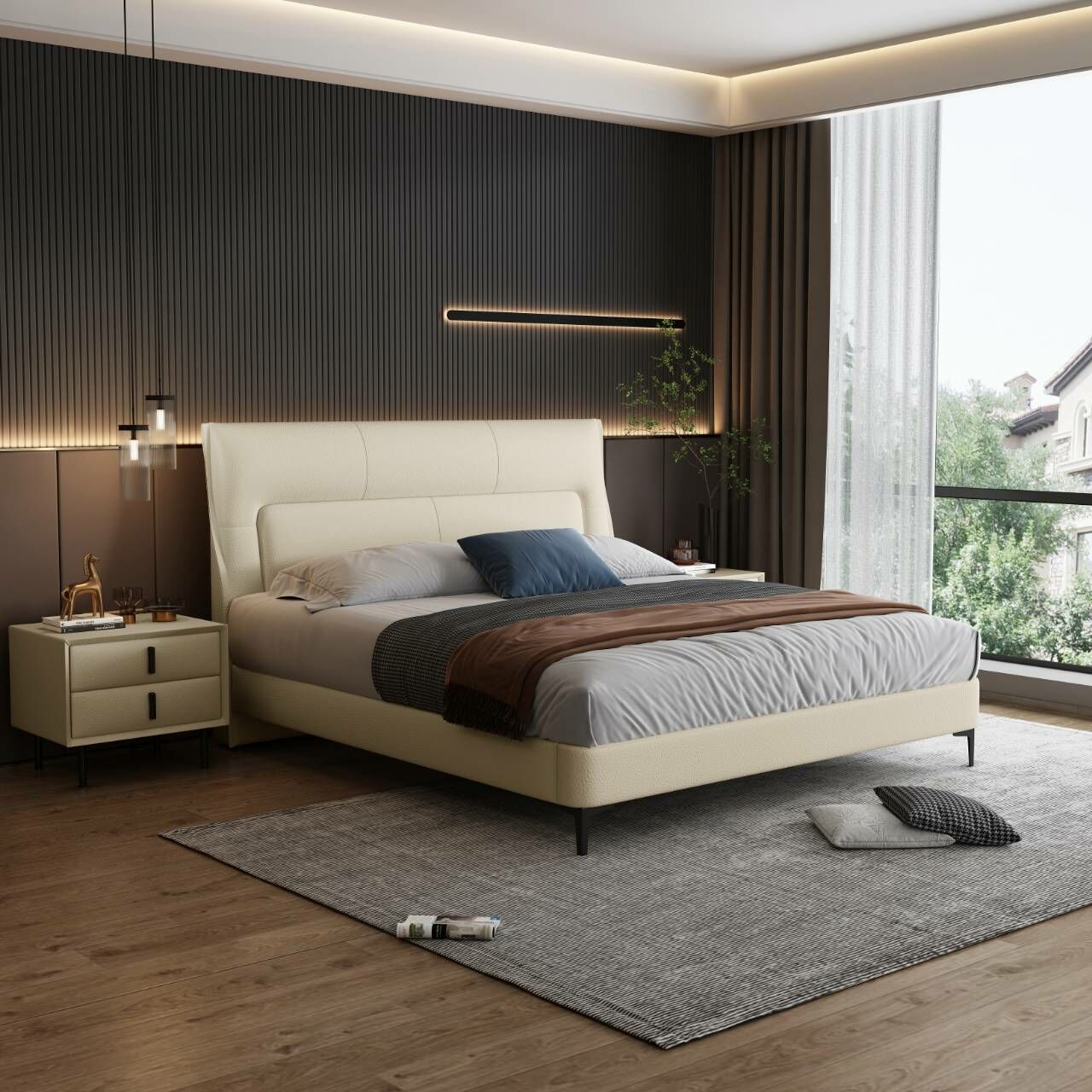 Stella | 限量一組 | 柔感真皮床檯組