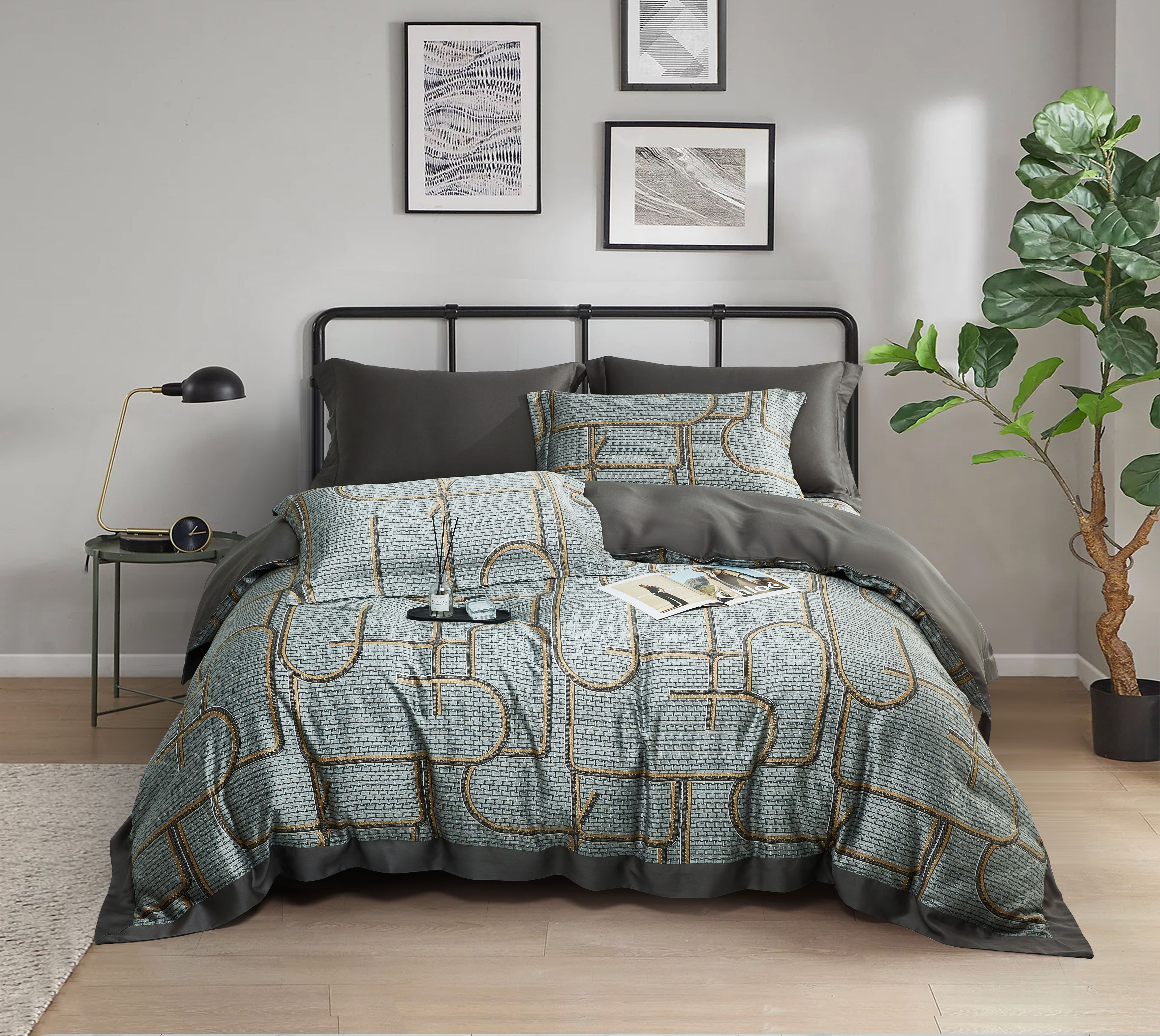 100%60支凡芮思【西弗斯】雙色翅膀款【兩用被+床包】