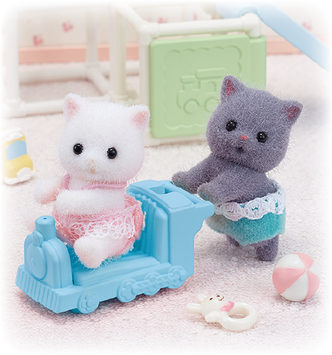 Sylvanian Families  森林家族 - 波斯貓孖生BB