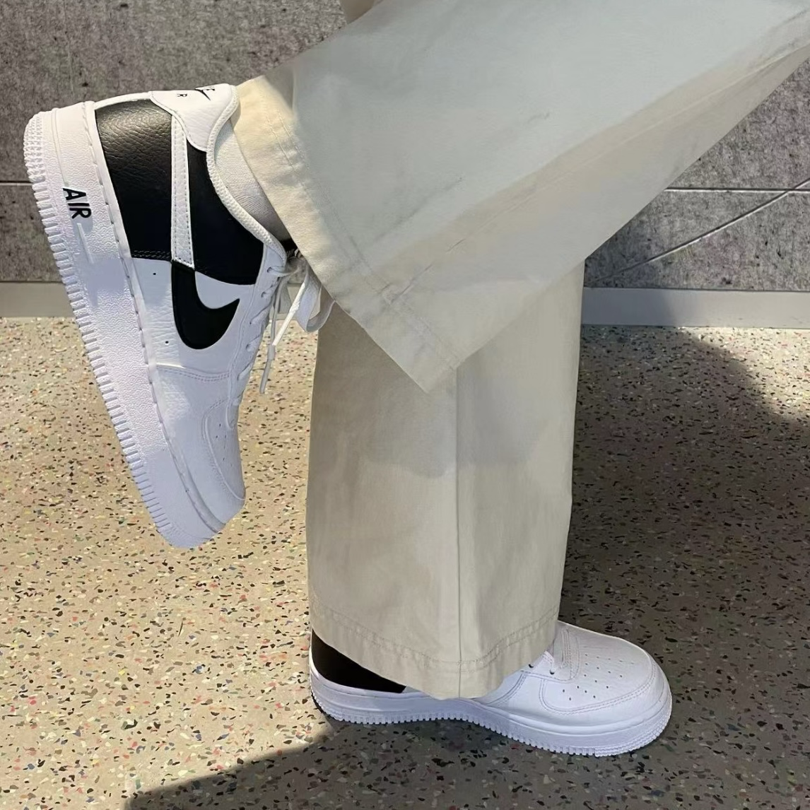 Nike Air Force 1 Next Nature GS 白黑熊貓 太極 陰陽 AF1 低筒休閒鞋