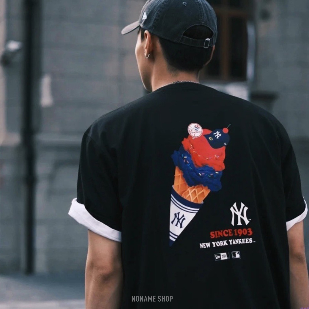 NEW ERA X MLB 聯名款 紐約洋基/洛杉磯道奇/奧克蘭運動家 夏日 冰淇淋 印花 短袖 三色 (男款)