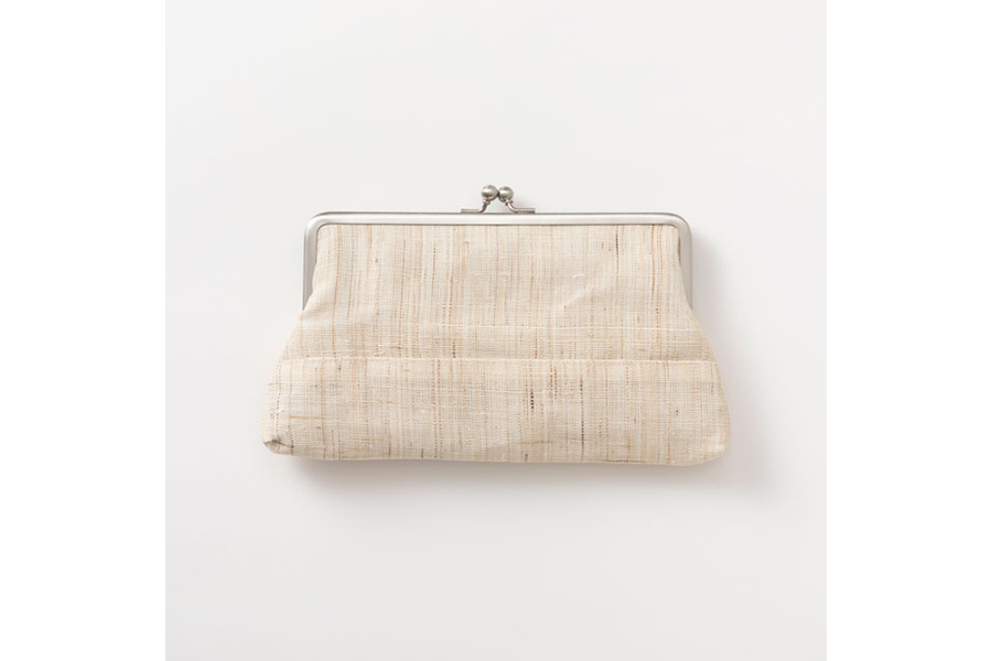 中川政七商店-手織麻口金包 / 原色