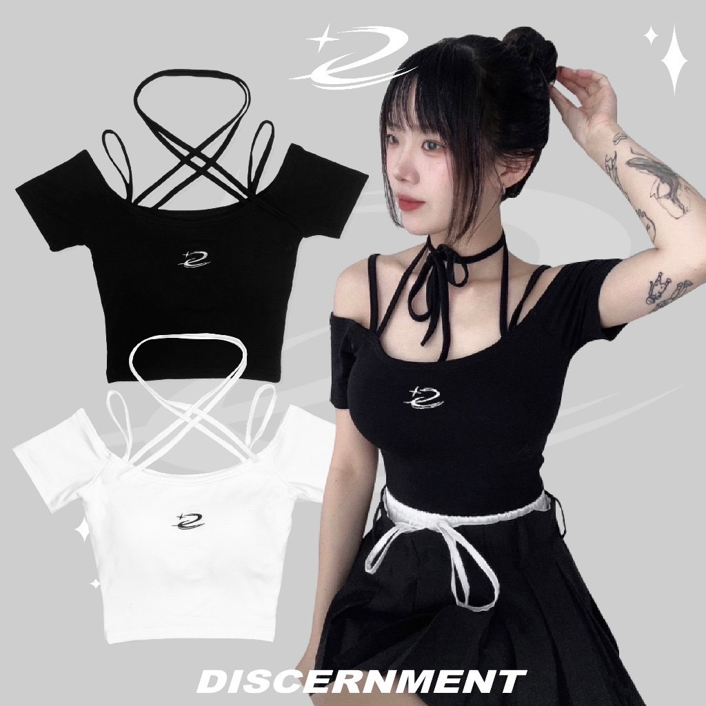 DISCERNMENT DCM 流星刺繡 繞頸短板