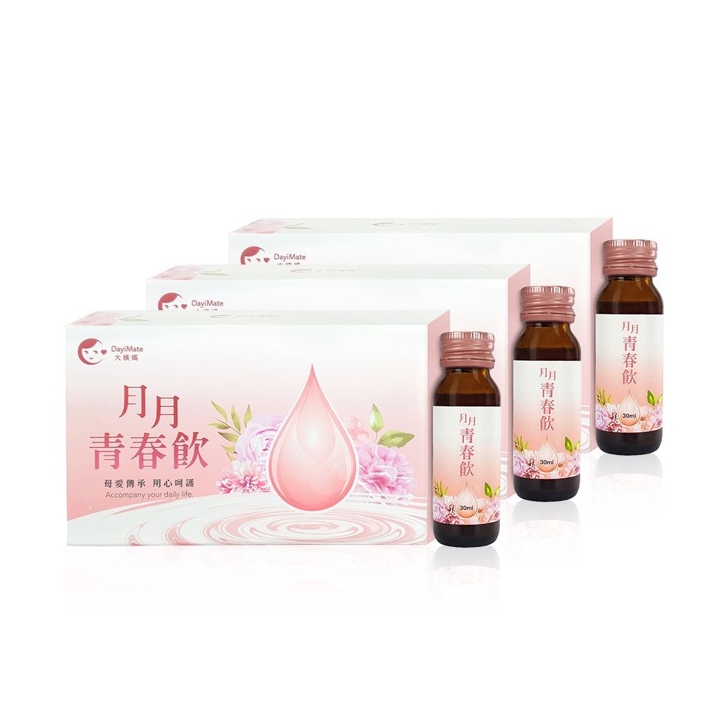 寇乃馨代言！【大姨媽 多盒囤貨組】月月青春飲(10瓶/盒)