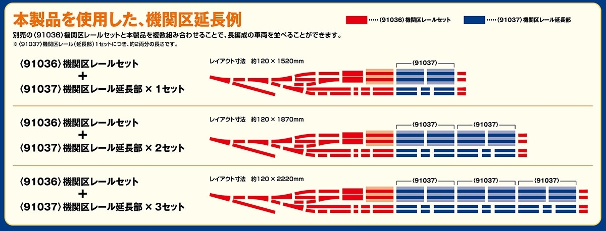 Tomix 91037 N規機關庫延長