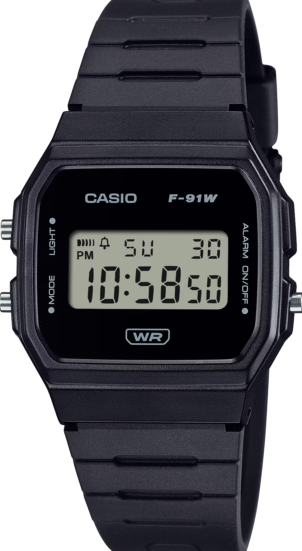 萬年鐘錶 - CASIO 鮮豔繽紛經典電子錶    F-91WB-1A  錶徑35.2MM