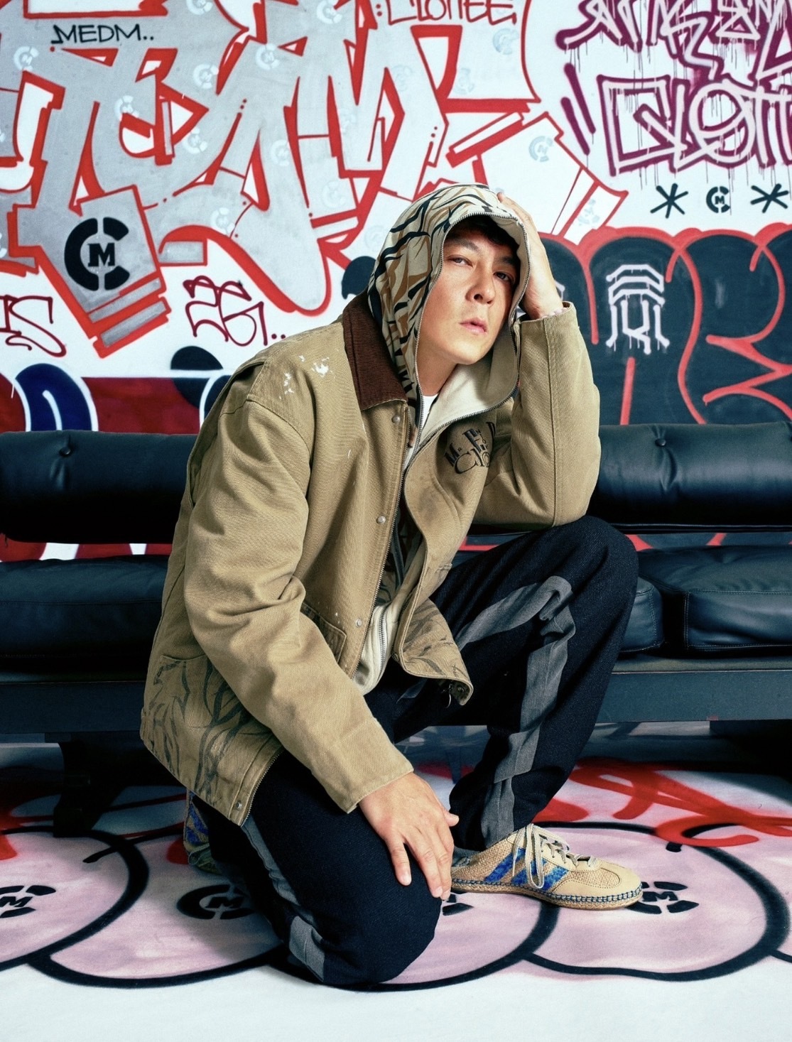 CLOT X ADIDAS Gazelle by Edison Chen IH3641 陳冠希亞麻卡其色