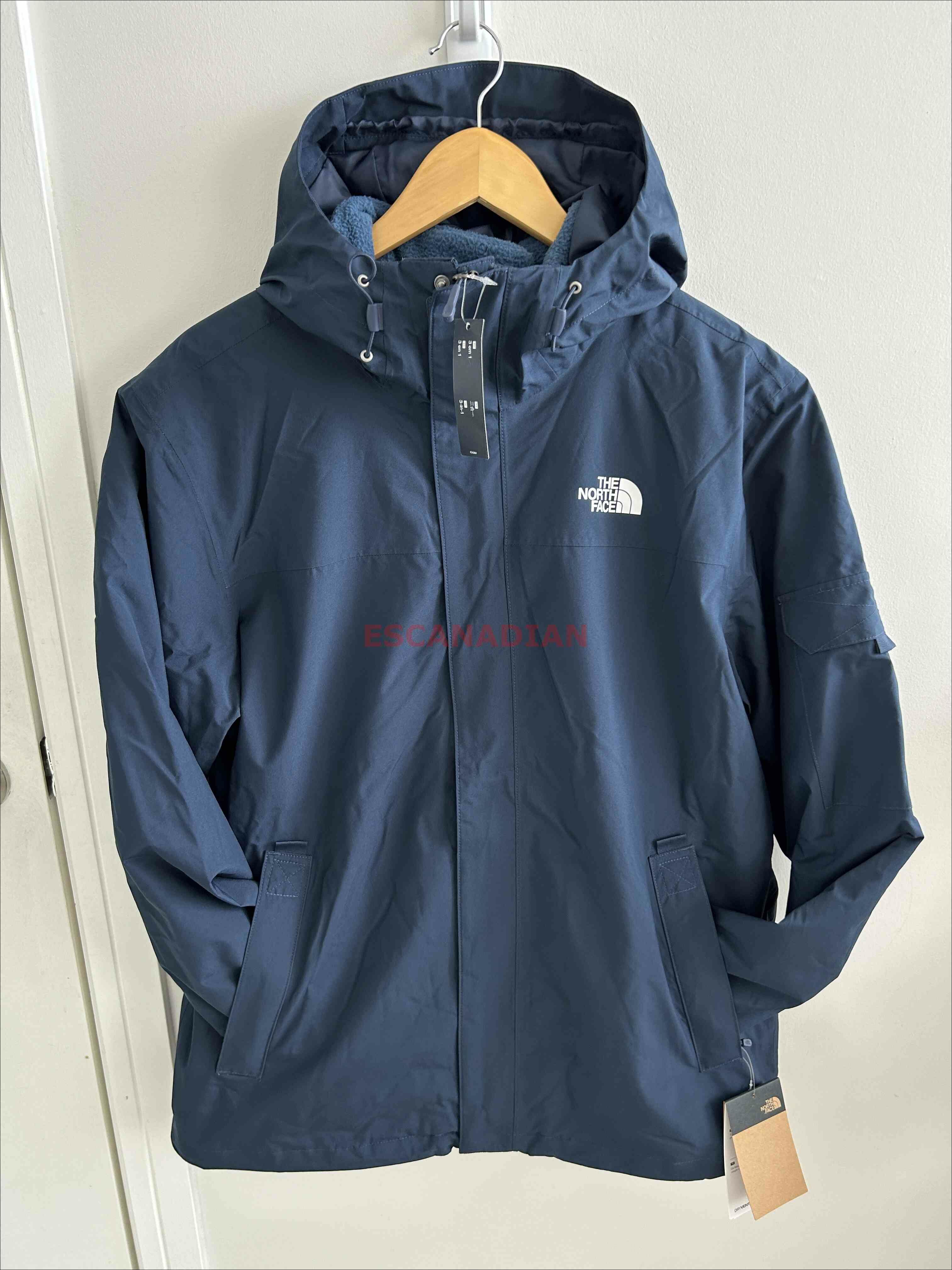 THE NORTH FACE 男大人 三合一 TORO 搖立絨刷毛內裡 防風 防水 連帽 風衣外套 (內裡可單穿)