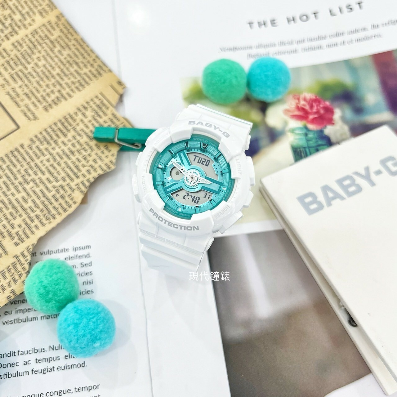 【Baby-G】冬季系列繽紛金屬雙顯腕錶BA-110XWS-7A  43.4mm 現代鐘錶