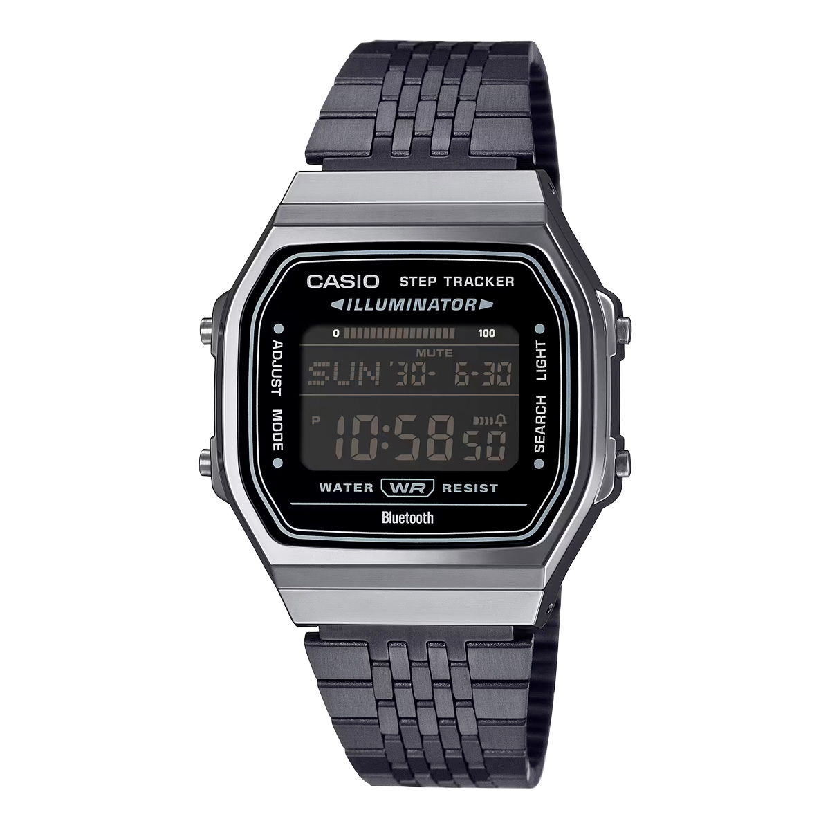 Casio ABL-100WEGG-1B 藍牙 計步 方形復古跳字錶