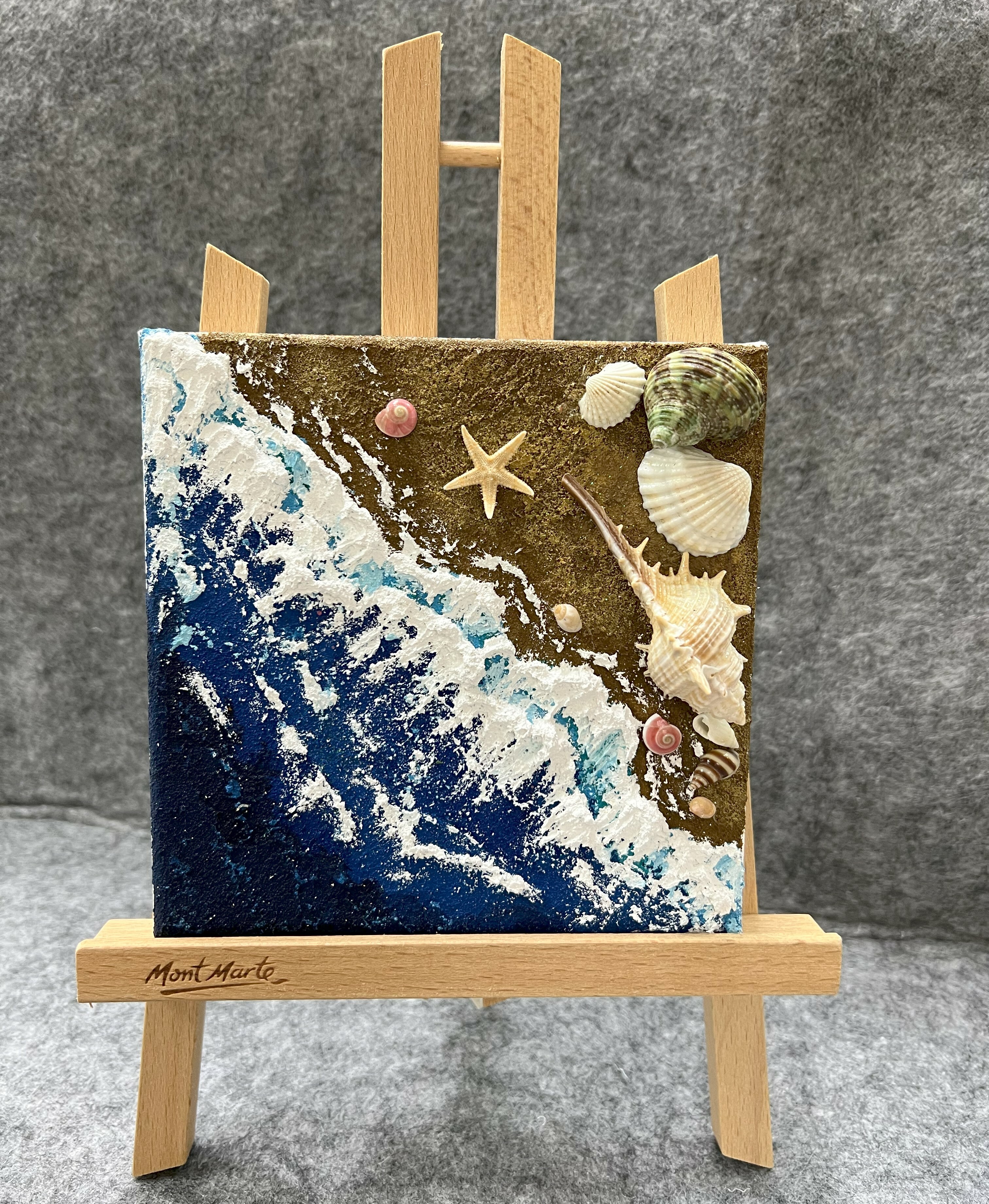 夏日海灘(肌理畫)