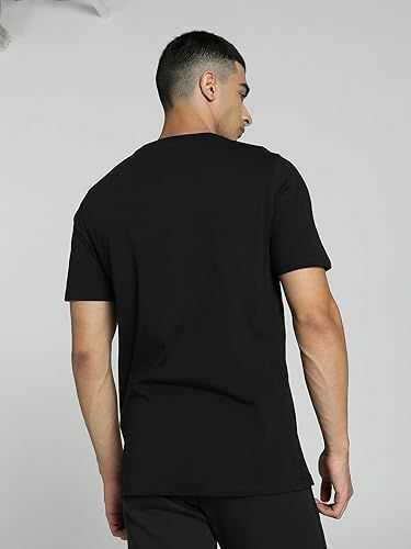 【預購】F082098 PUMA 男裝短袖上衣 (黑色配黃白LOGO)