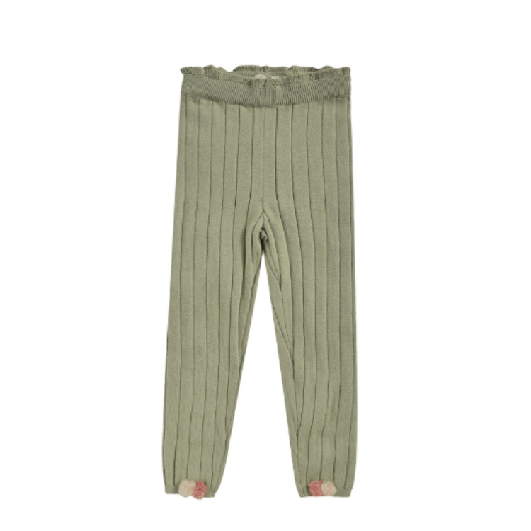 預購𓂃LOUISEMISHA│Moldavia Leggings鬆緊針織絨球內搭褲．Sauge