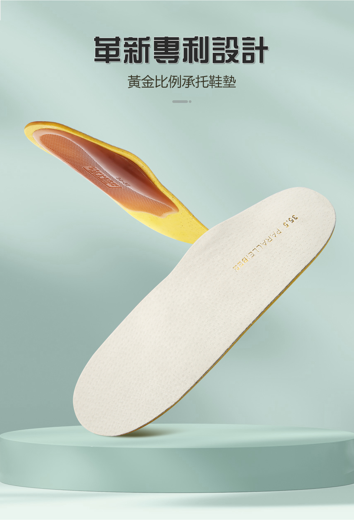 黃金比例鞋墊 (黃金托) - Student