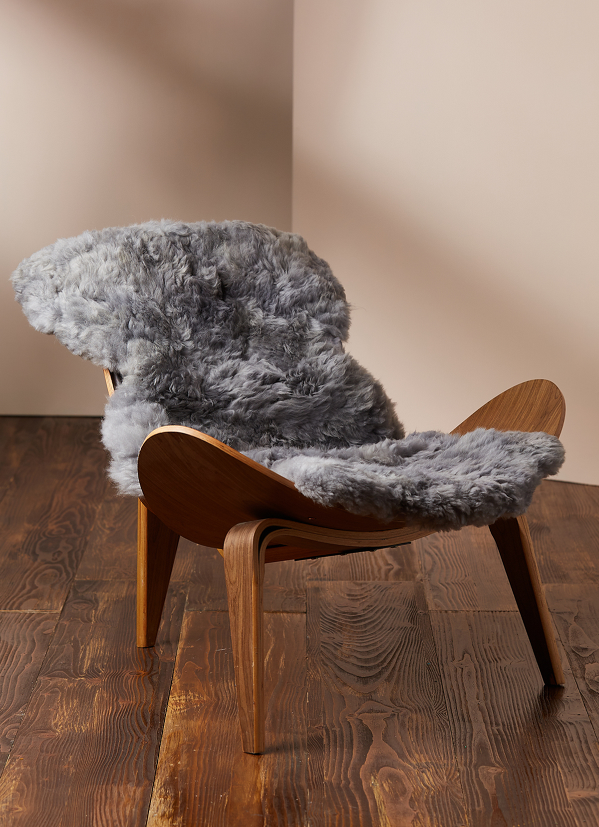 ST.MALO 秘魯工匠手工原生幼羊駝毛家飾毯110*70cm-2159UH-淺灰