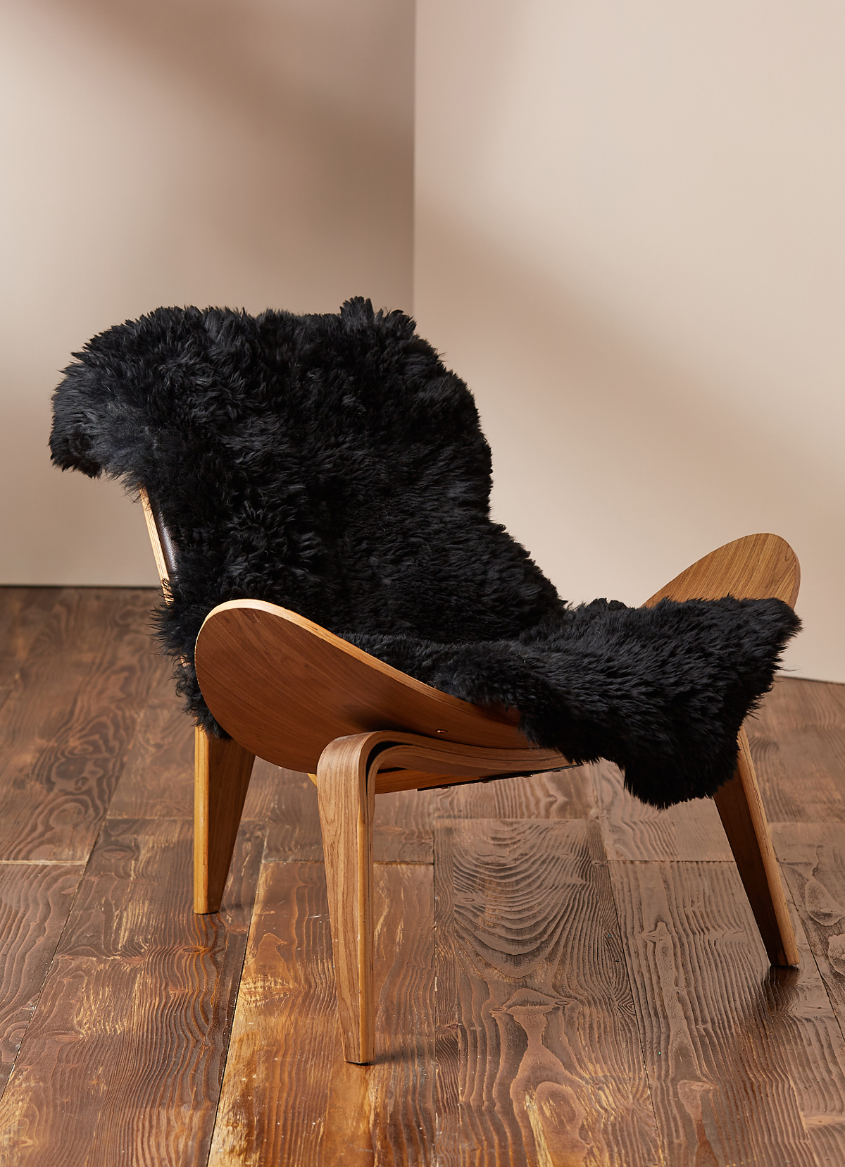 ST.MALO 秘魯工匠手工原生幼羊駝毛家飾毯110*70cm-2159UH-黑