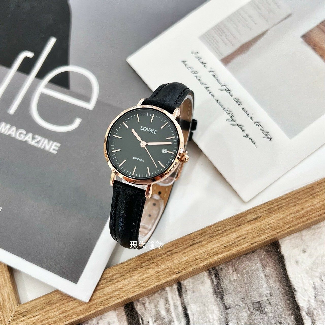 【LOVME】簡約小清新皮革腕錶 VL0012S-43-341 28mm 現代鐘錶