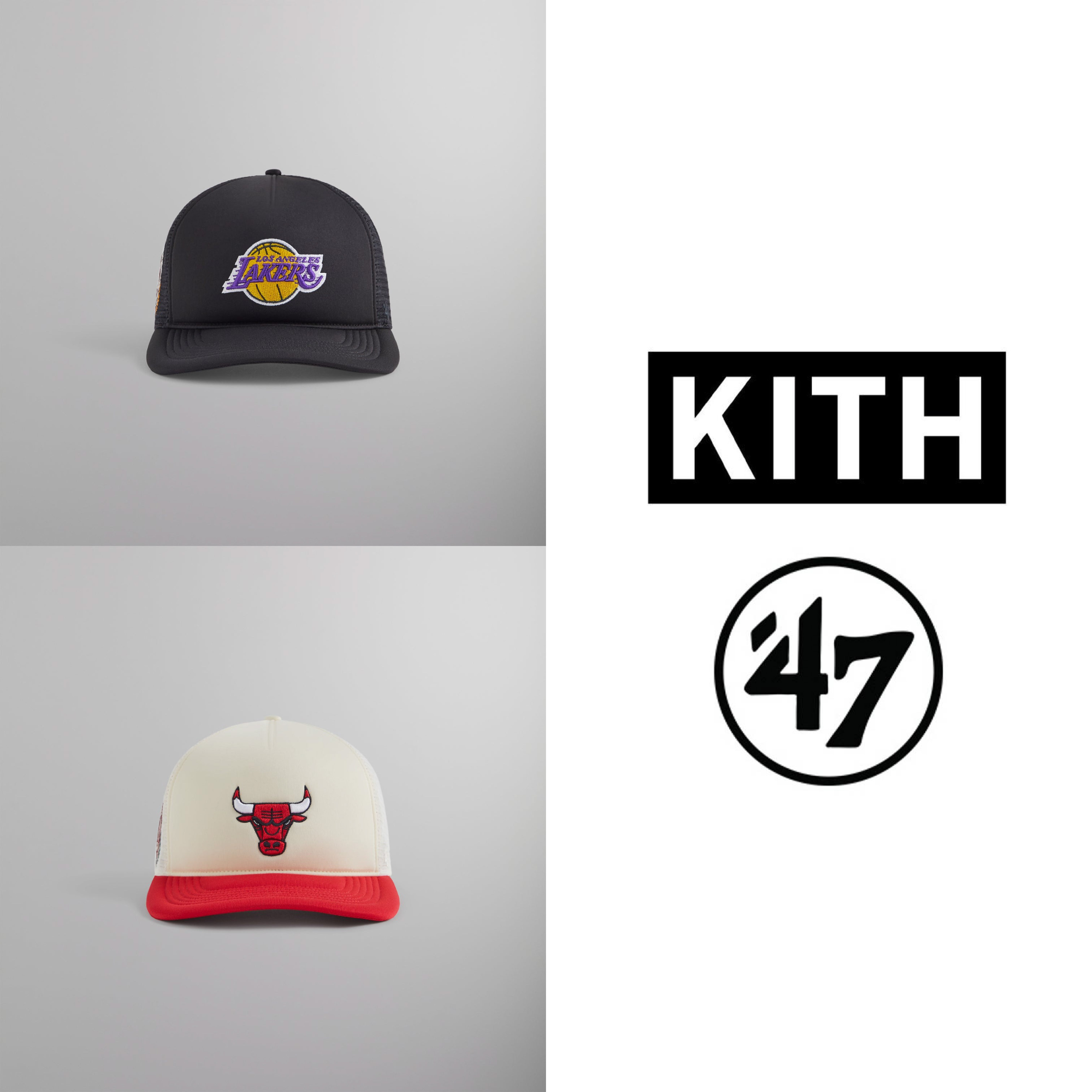 2024SS Kith for '47 NBA 湖人 公牛 Trucker Hat 紅襪 卡車帽 帽子 現貨
