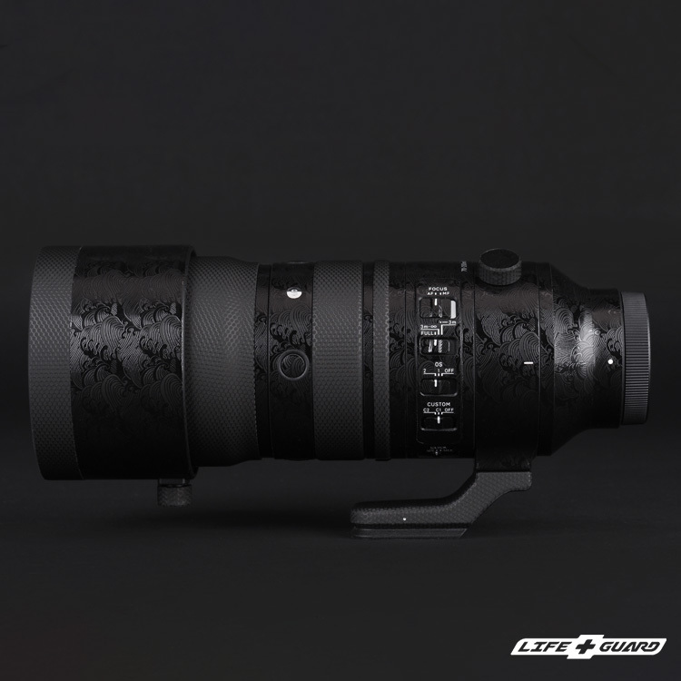 LIFE+GUARD 鏡頭貼膜安裝示意，適用 SIGMA 70-200mm F2.8 DG DN