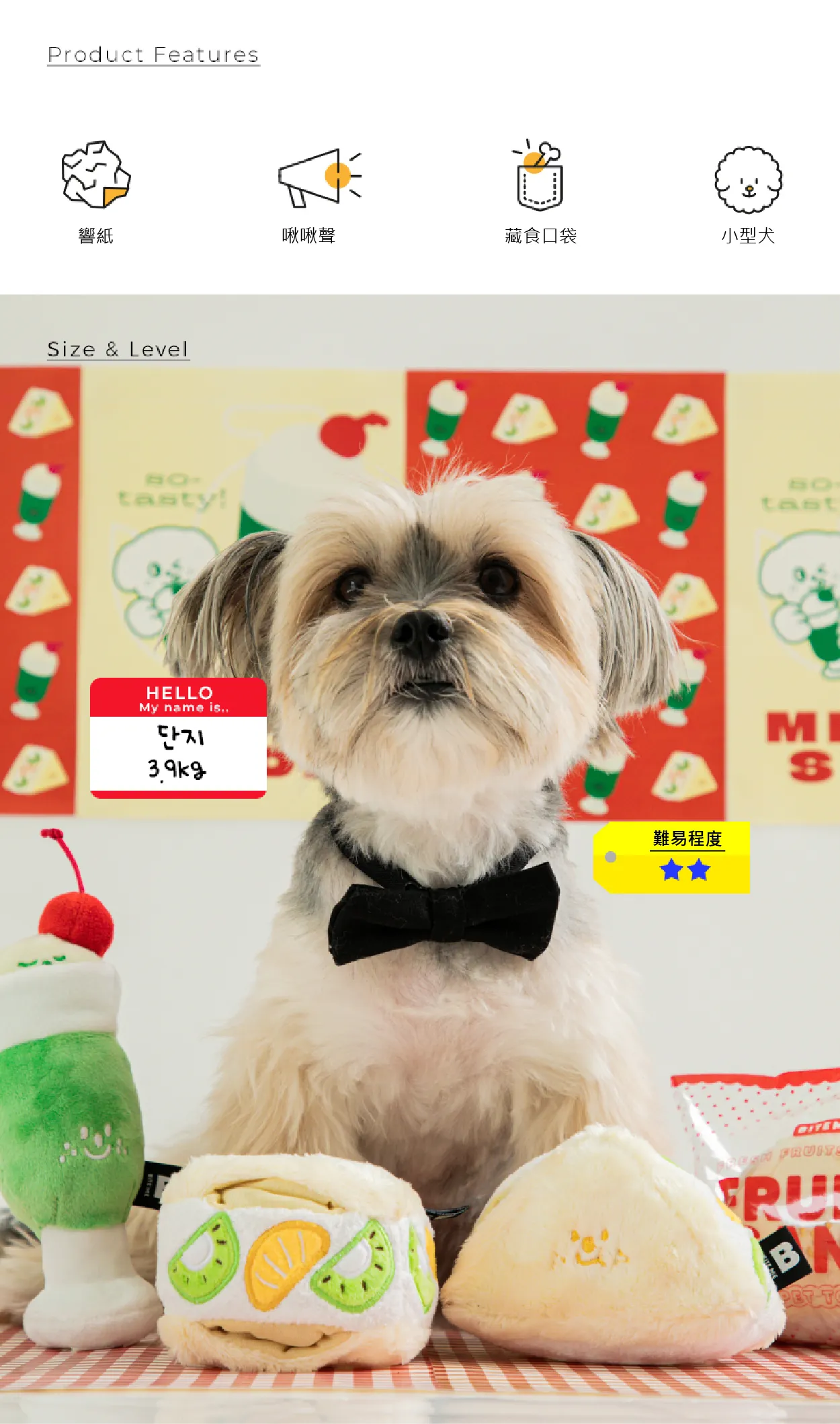 小型犬藏食玩具