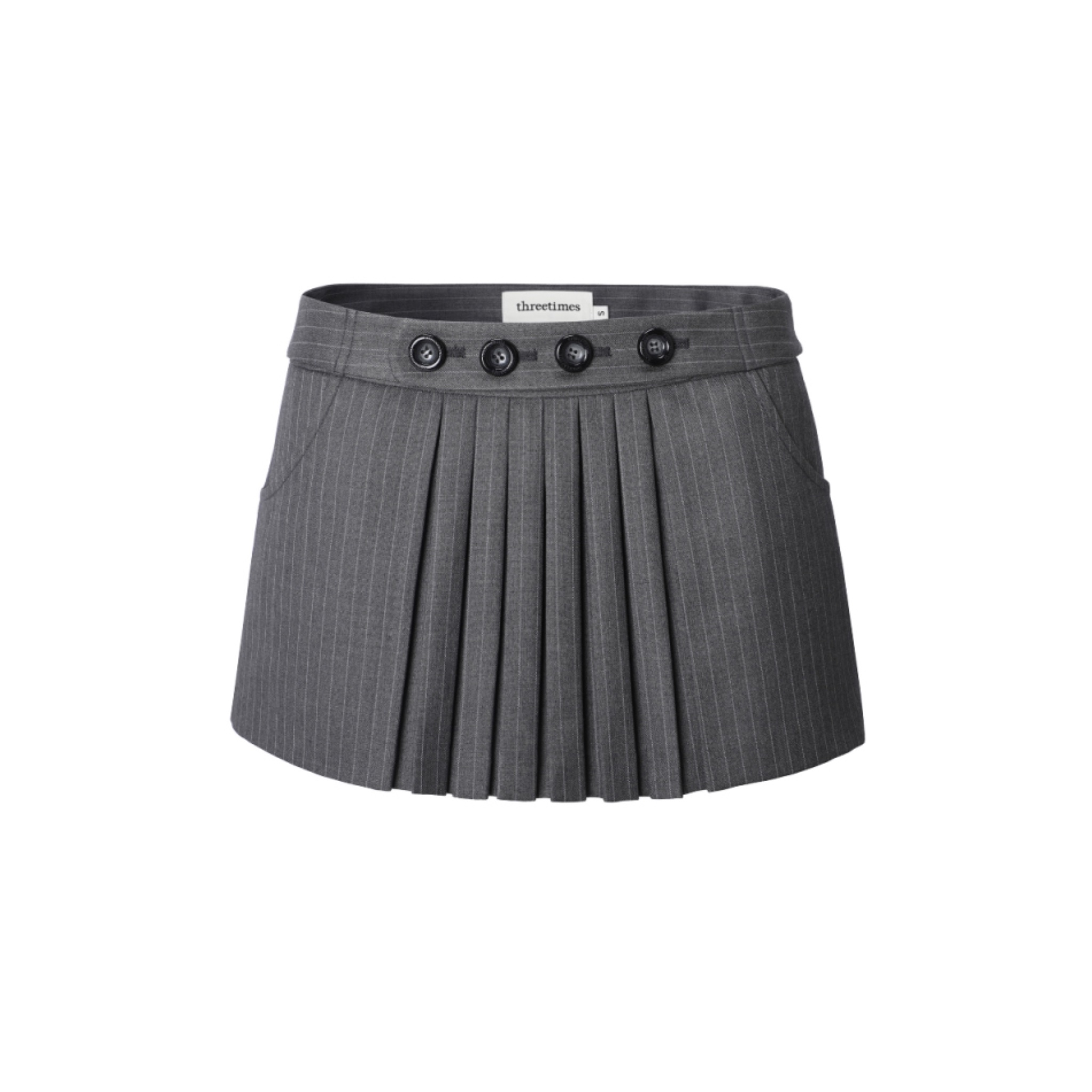 [threetimes] UNIFORM SKIRT