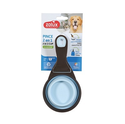 法國Zolux 2in1 糧杯夾 藍色 M