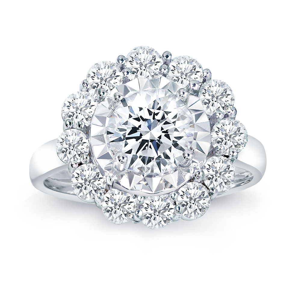 一克拉18K金華燦鑽石戒指