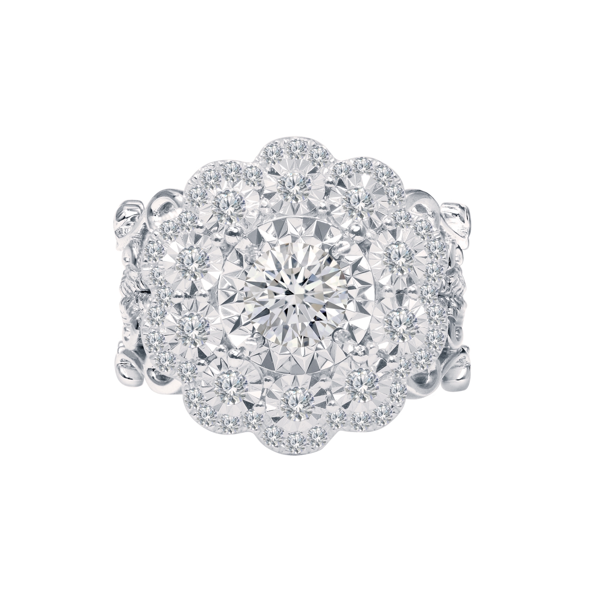 一克拉18K金綺園鑽石戒指