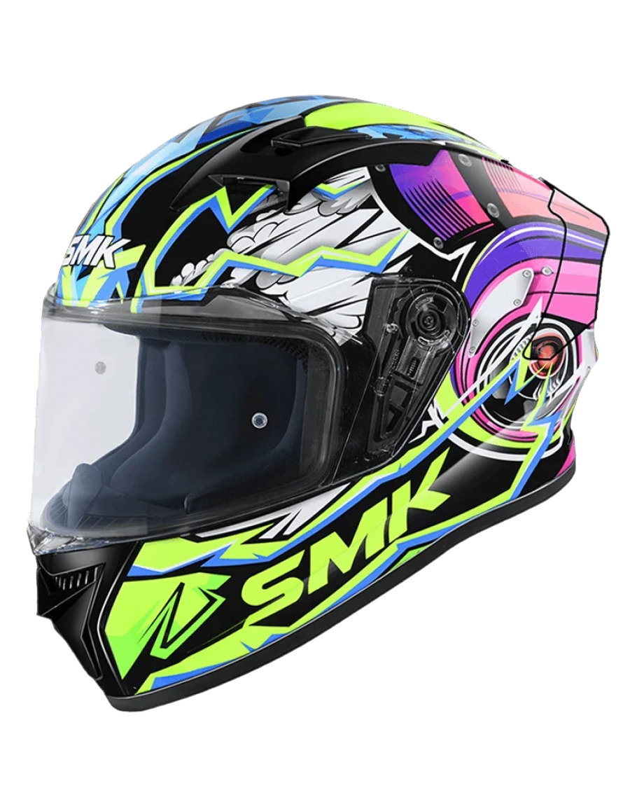 SMK STELLAR TURBO 爆能動力 GL249 亮光 彩繪 全罩帽