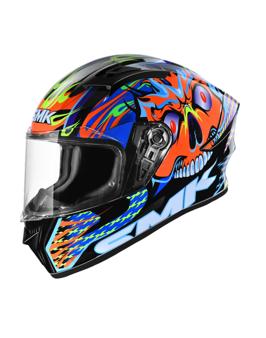 SMK STELLAR SKULL 不朽戰魂 GL275 亮光 彩繪 全罩帽