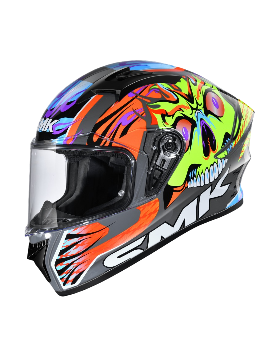 SMK STELLAR SKULL 不朽戰魂 GL647 亮光 彩繪 全罩帽