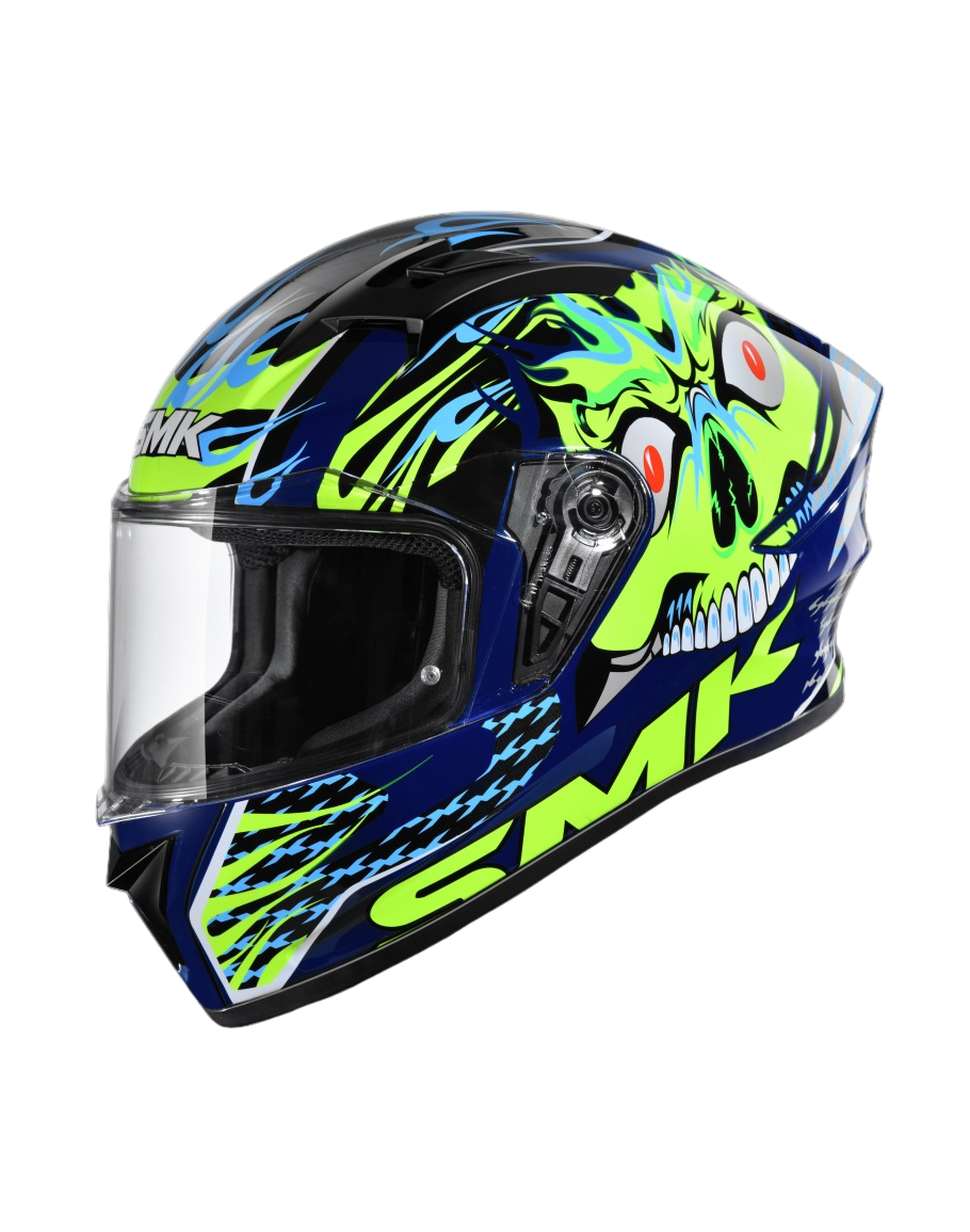 SMK STELLAR SKULL 不朽戰魂 GL542 亮光 彩繪 全罩帽