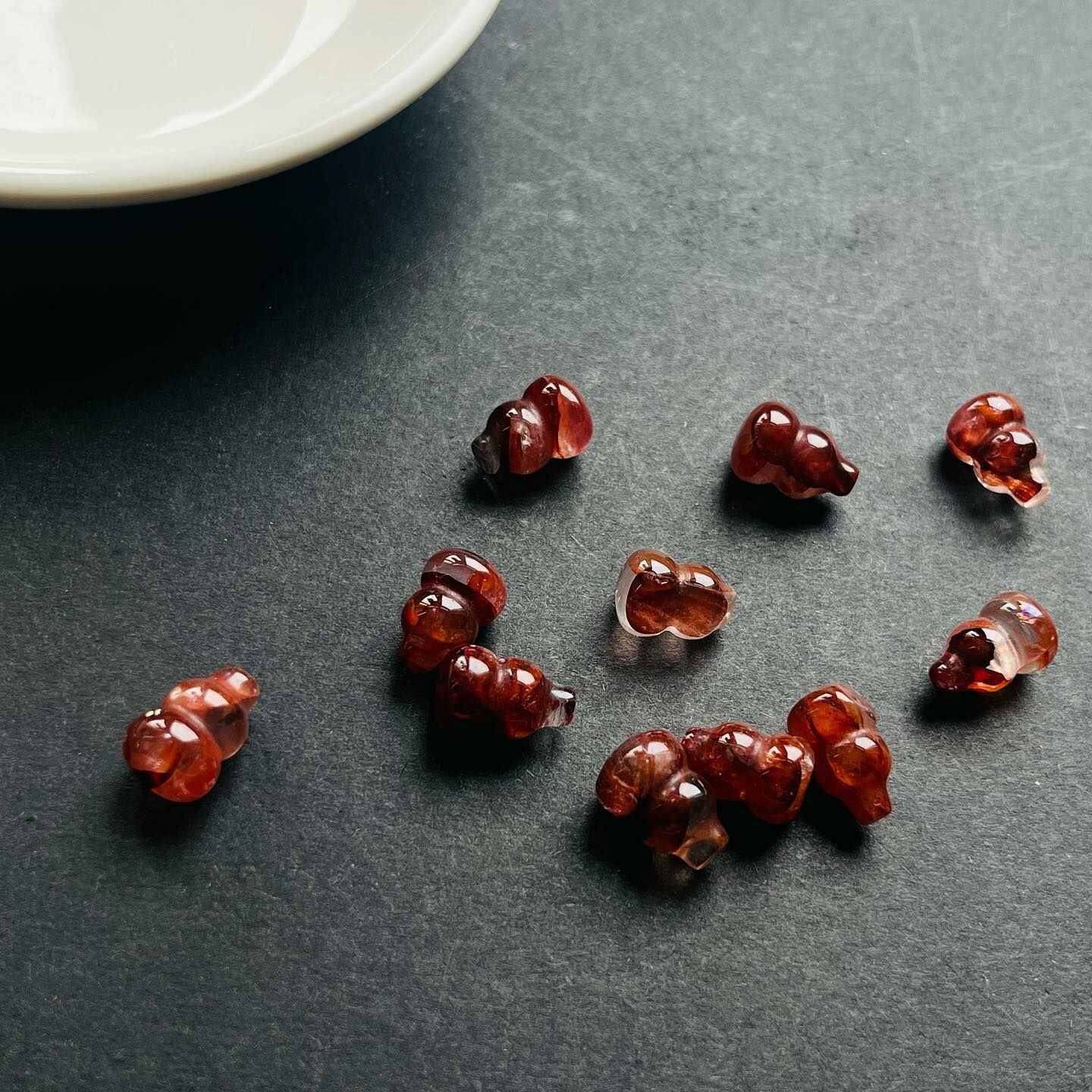 [原石] 紅膠花 水晶葫蘆