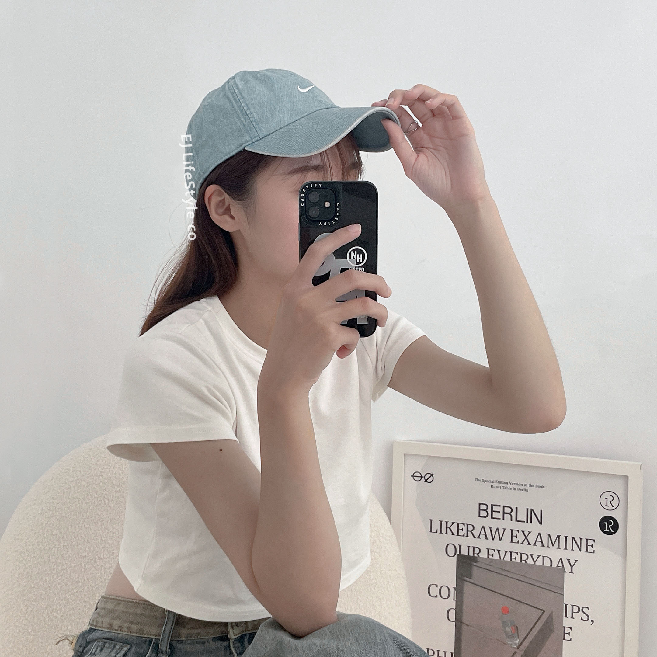 NIKE CLUB CAP 丹寧 牛仔藍 淺藍 刺繡 水洗 老帽 棒球帽 HF0383-429 / 現貨