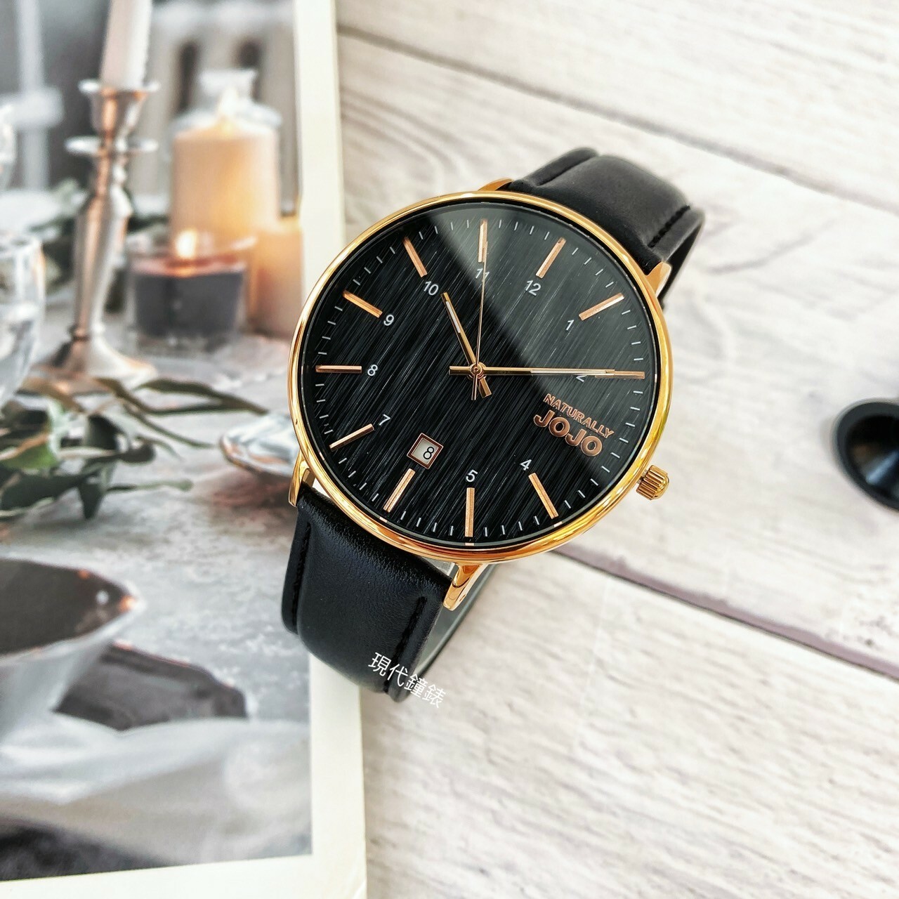 【NATURALLY JOJO】經典簡約木質紋腕錶 JO96898-88RM 42mm 現代鐘錶