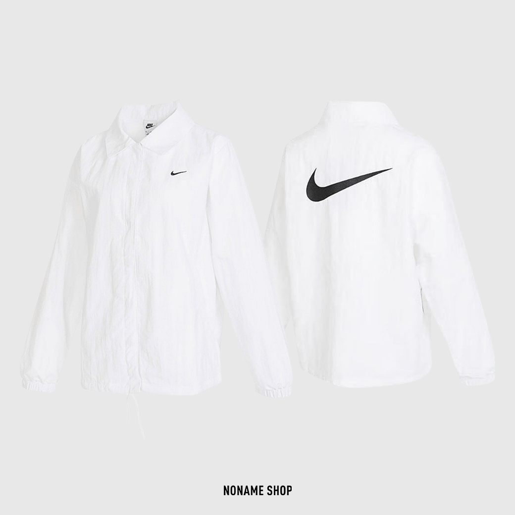 NIKE NSW ESSENTIAL WOVEN UV 梭織 教練外套 風衣 防曬 外套 雲朵白 (女款)