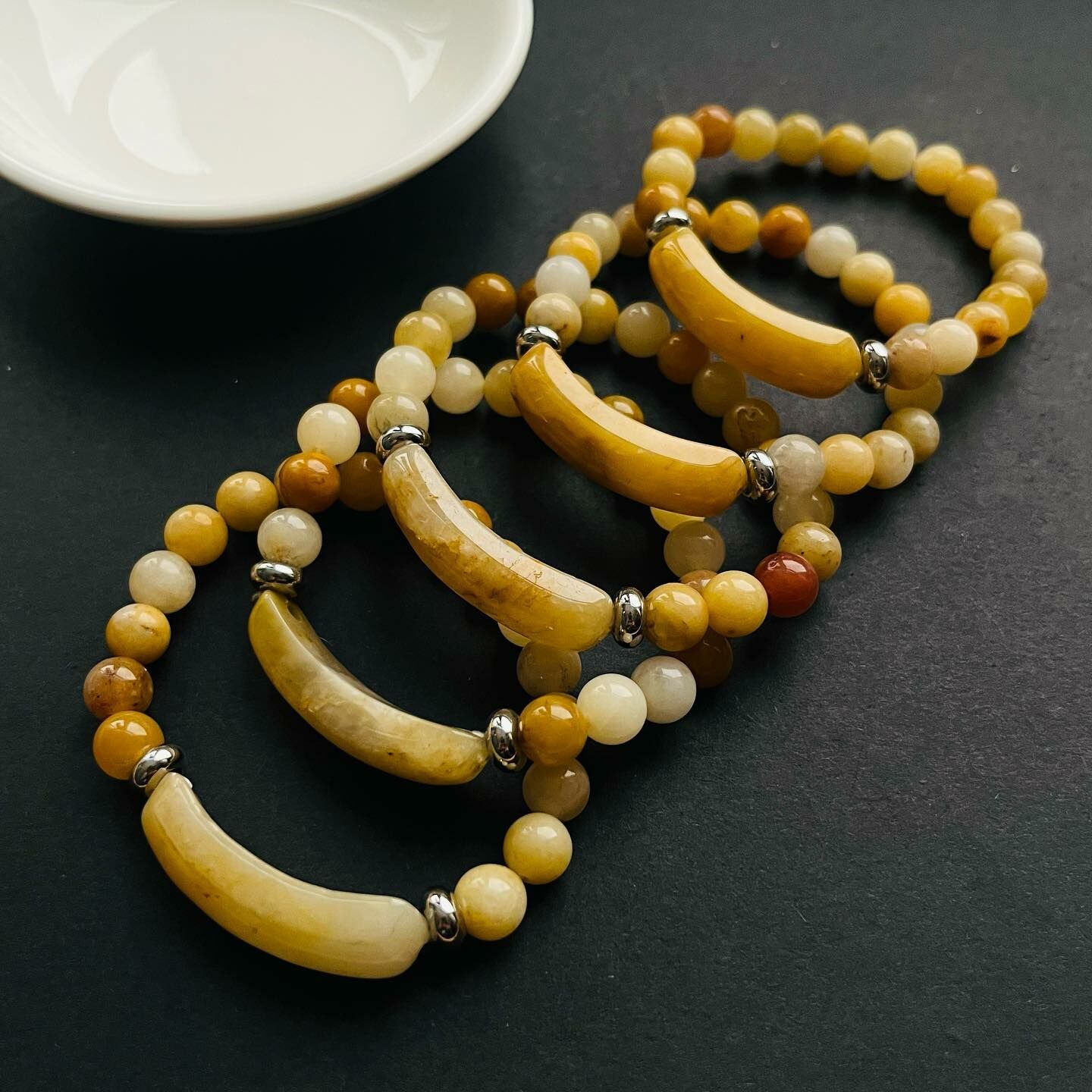 [原石] 黃玉 水晶手串