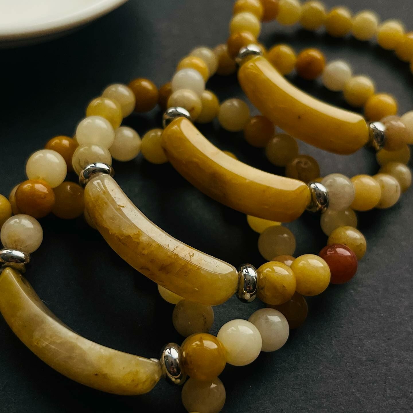 [原石] 黃玉 水晶手串