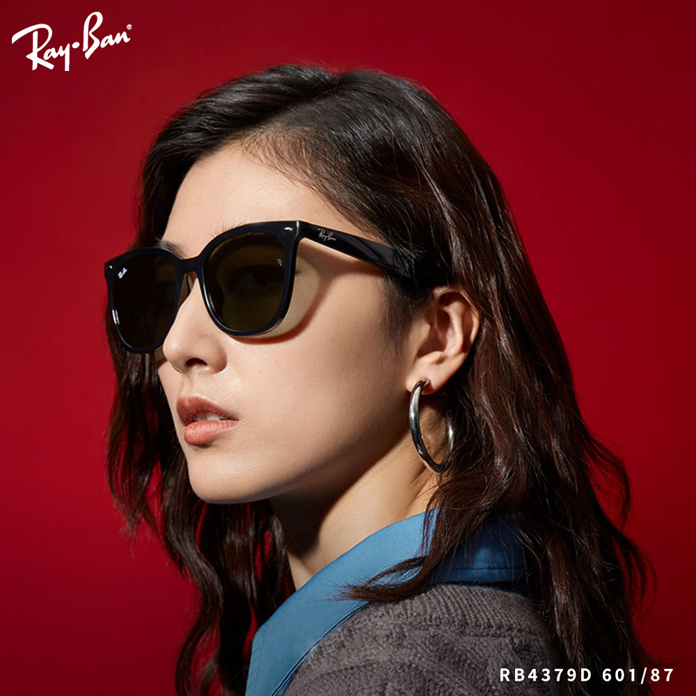 【RayBan】RB4379D 601/87-55mm 方框太陽眼鏡♣