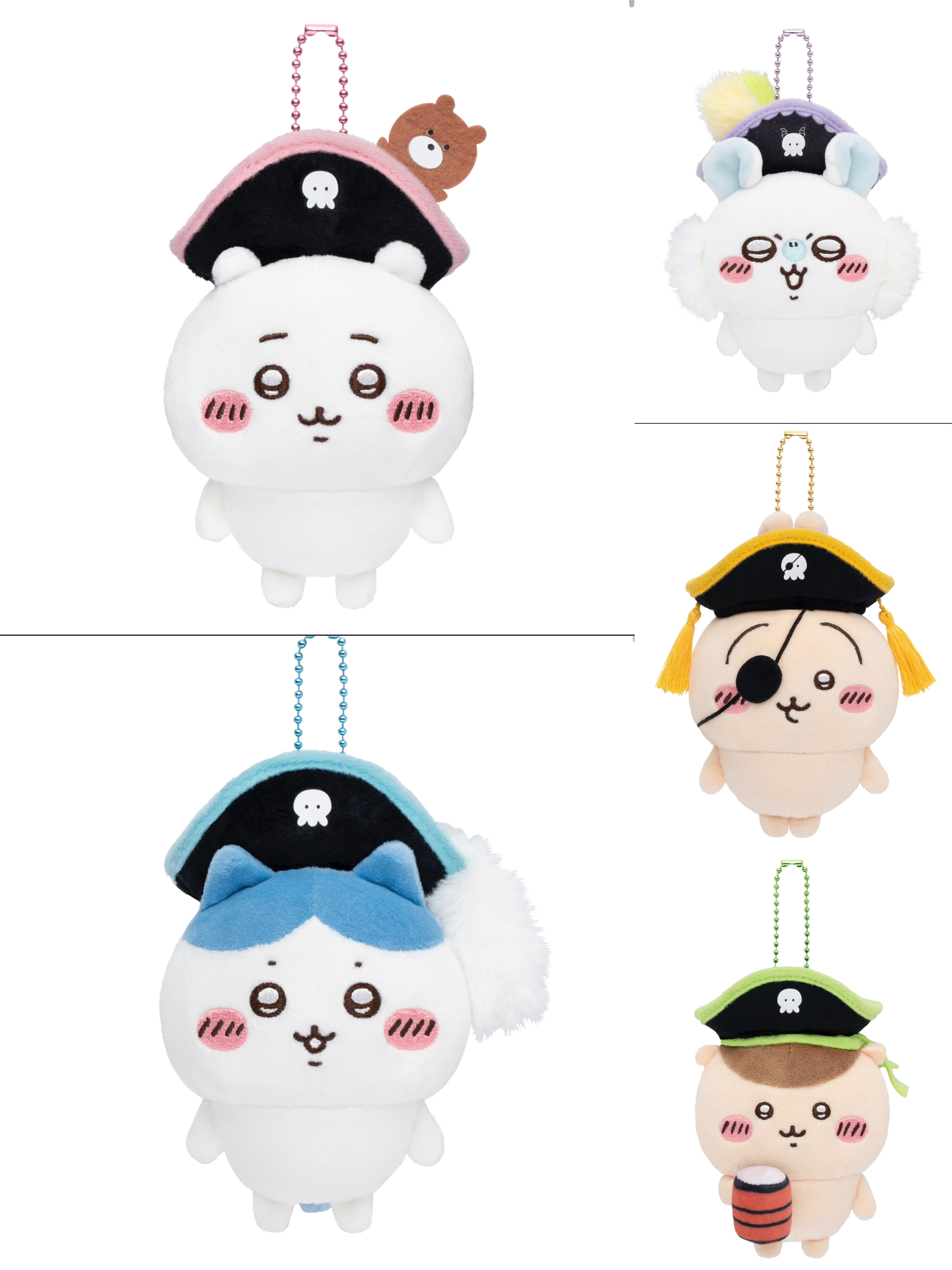 日本限定 chiikawa 吉伊卡哇 台場冒險王 海盜系列 限定 約13cm 娃娃掛飾