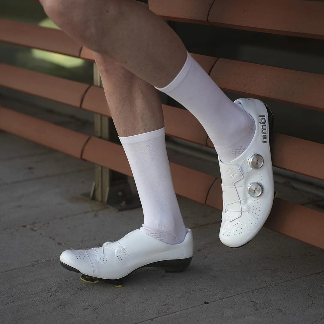 Nimbl Ultimate Glide White/Gold サイクリングシューズ | 高