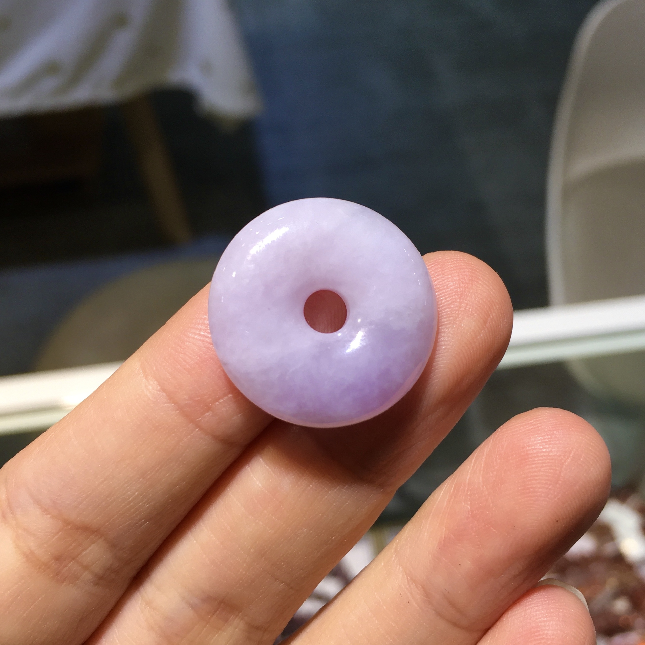 濃色紫羅蘭平安扣 - #1