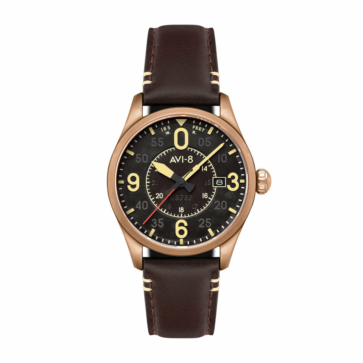 AVI-8 Spitfire Smith Automatic Distressed Black AV-4090-06