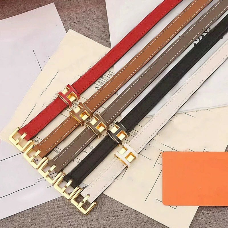 側邊H Logo細皮帶