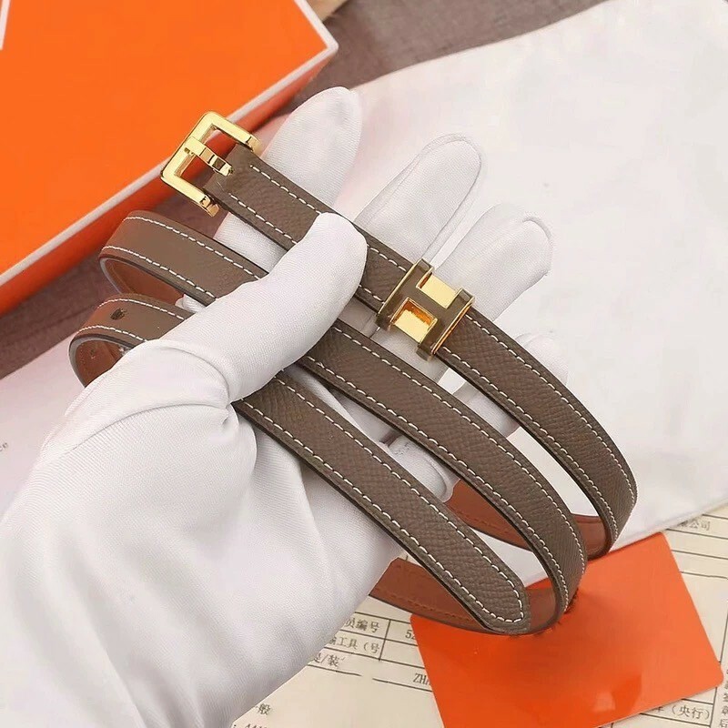 側邊H Logo細皮帶