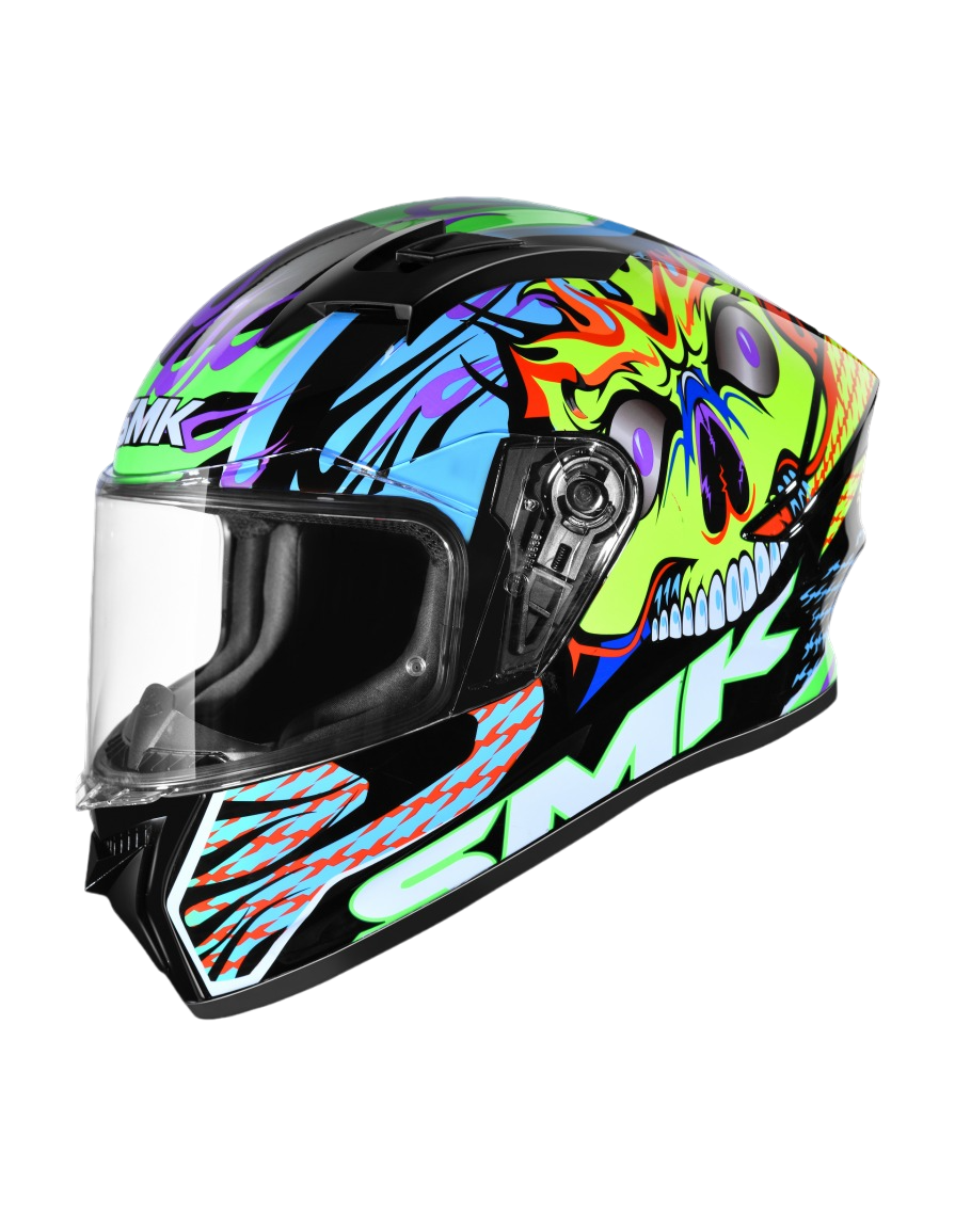 SMK STELLAR SKULL 不朽戰魂 GL245 亮光 彩繪 全罩帽