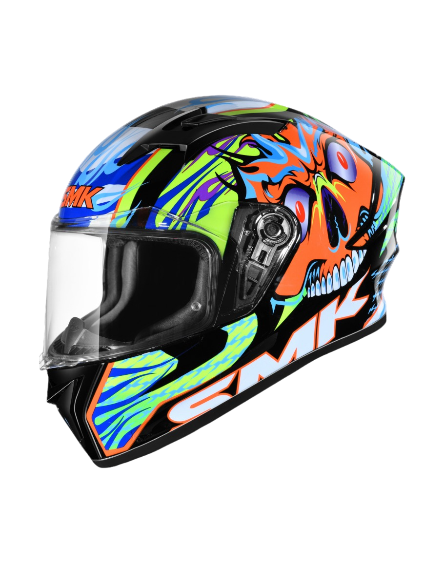 SMK STELLAR SKULL 不朽戰魂 GL274 亮光 彩繪 全罩帽