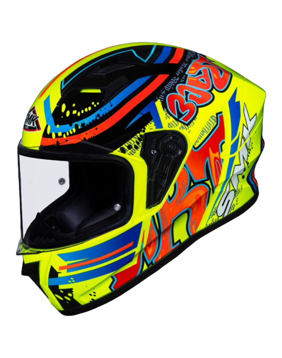 SMK STELLAR GRAFFITI 破壞者 GL437 亮光 彩繪 全罩帽